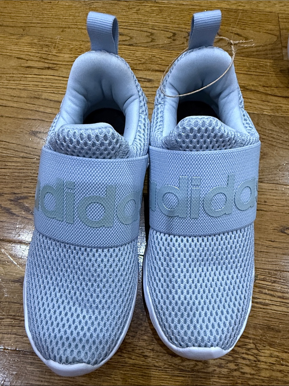 adidas Kids Light Blue Slip-On Mesh Sneakers
